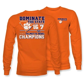 2023 Palmetto Bowl Champions Clemson Dominate Long Sleeve T-Shirt