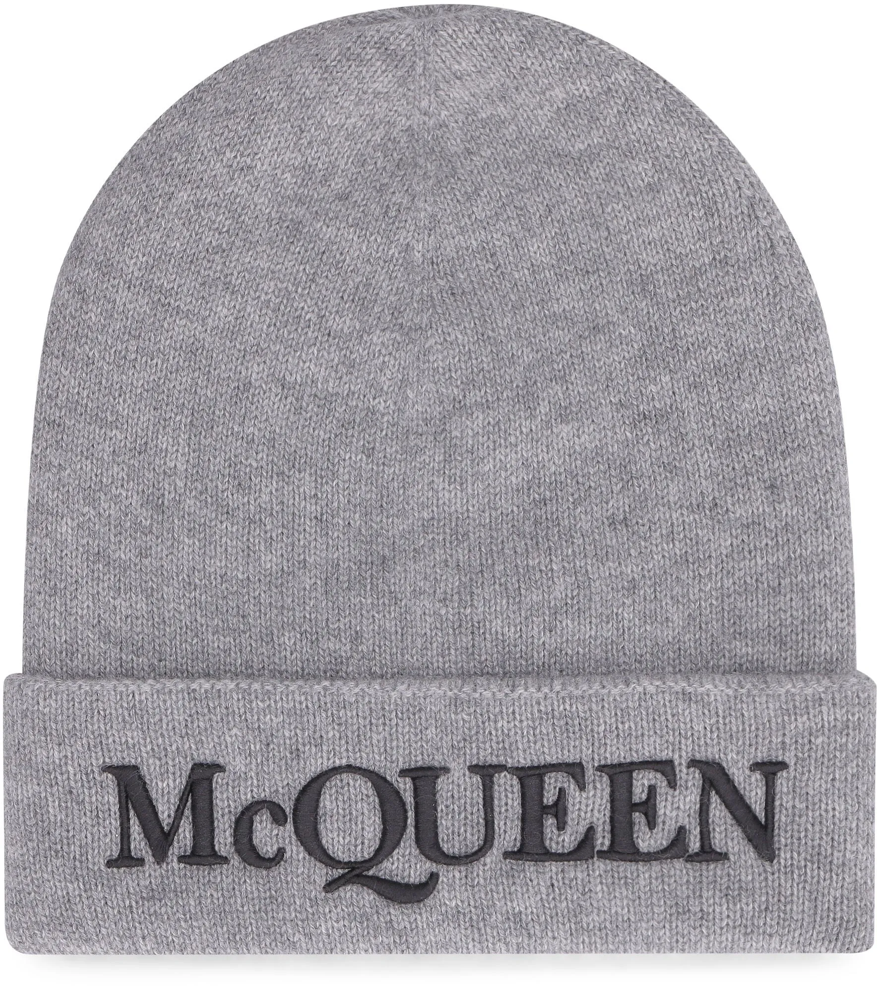 Alexander McQueen Logo Embroidered Knit Beanie