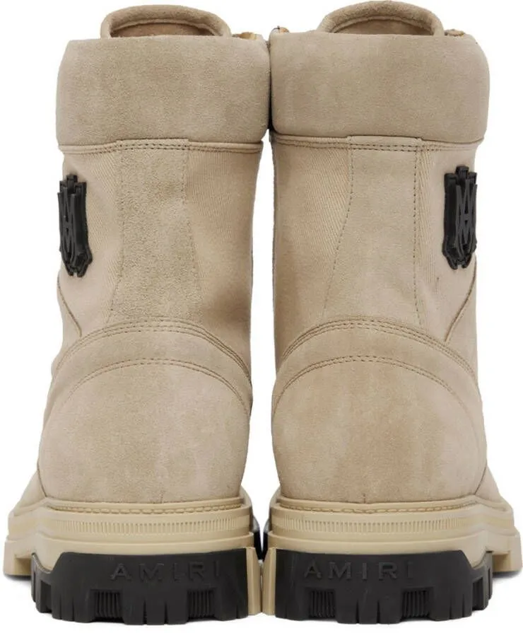 AMIRI Tan Military Combat Boots