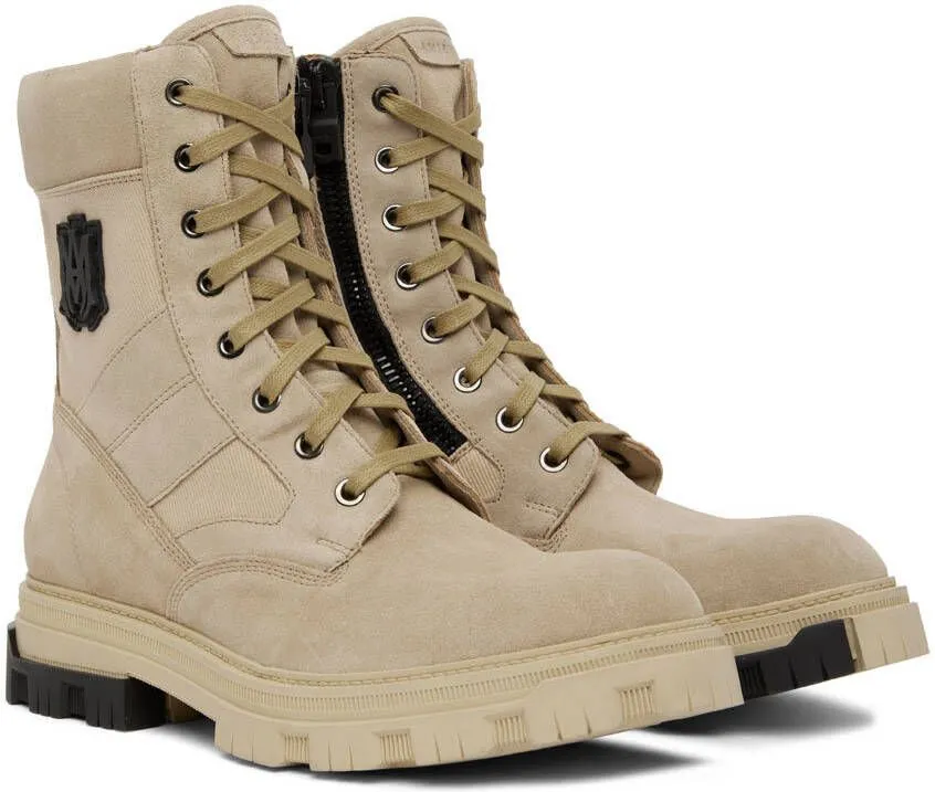 AMIRI Tan Military Combat Boots