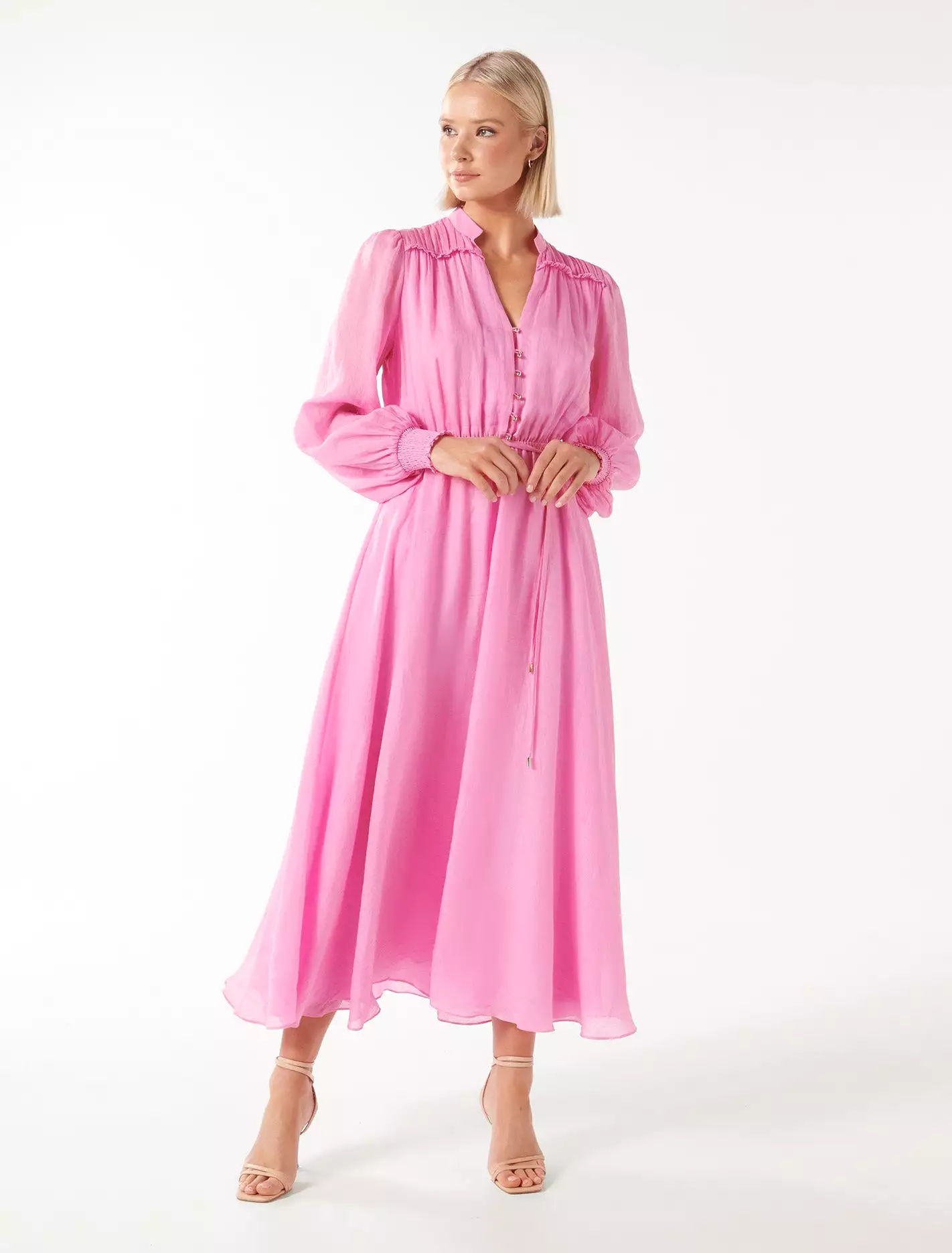 Anita Long-sleeved Midi Dress