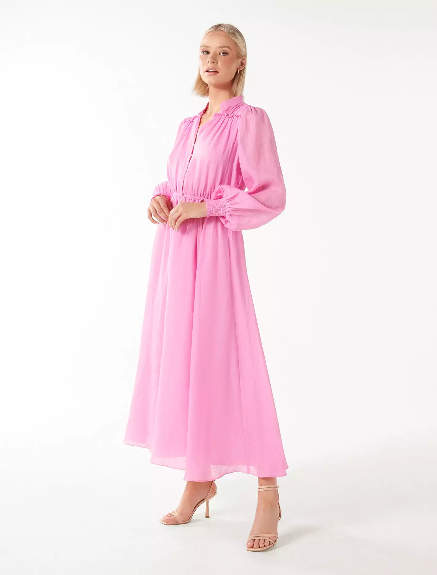 Anita Long-sleeved Midi Dress