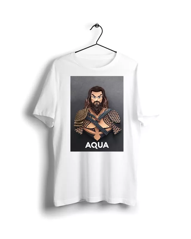 Aquaman -Digital Graphics Basic T-shirt White