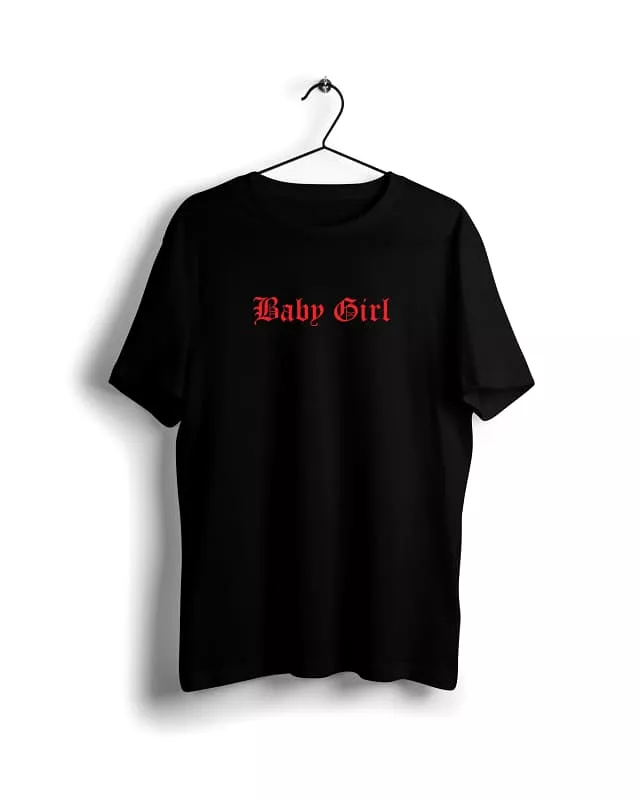 Baby Girl - Digital Graphics Basic T-shirt Black