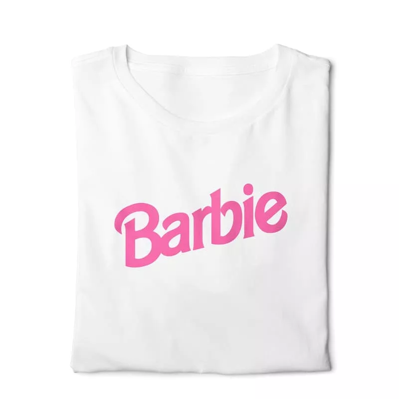 Barbie  - Digital Graphics Basic T-shirt White