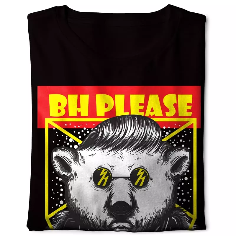 Bear BH please - Digital Graphics Basic T-shirt black