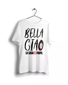 Bella Ciao La Casa De Papel - Digital Graphics Basic T-shirt White