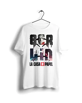 Berlin La Casa De Papel - Digital Graphics Basic T-shirt White