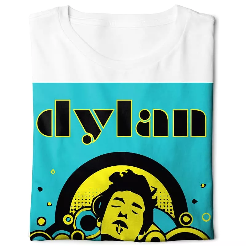 Bob Dylan - Digital Graphics Basic T-shirt White