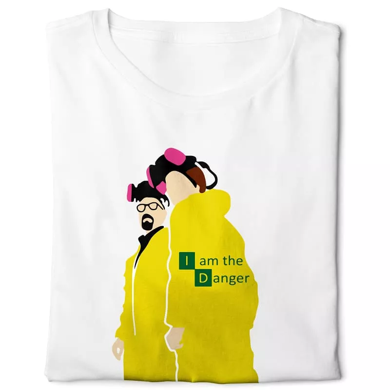 Breaking Bad I am the Danger - Digital Graphics Basic T-shirt White