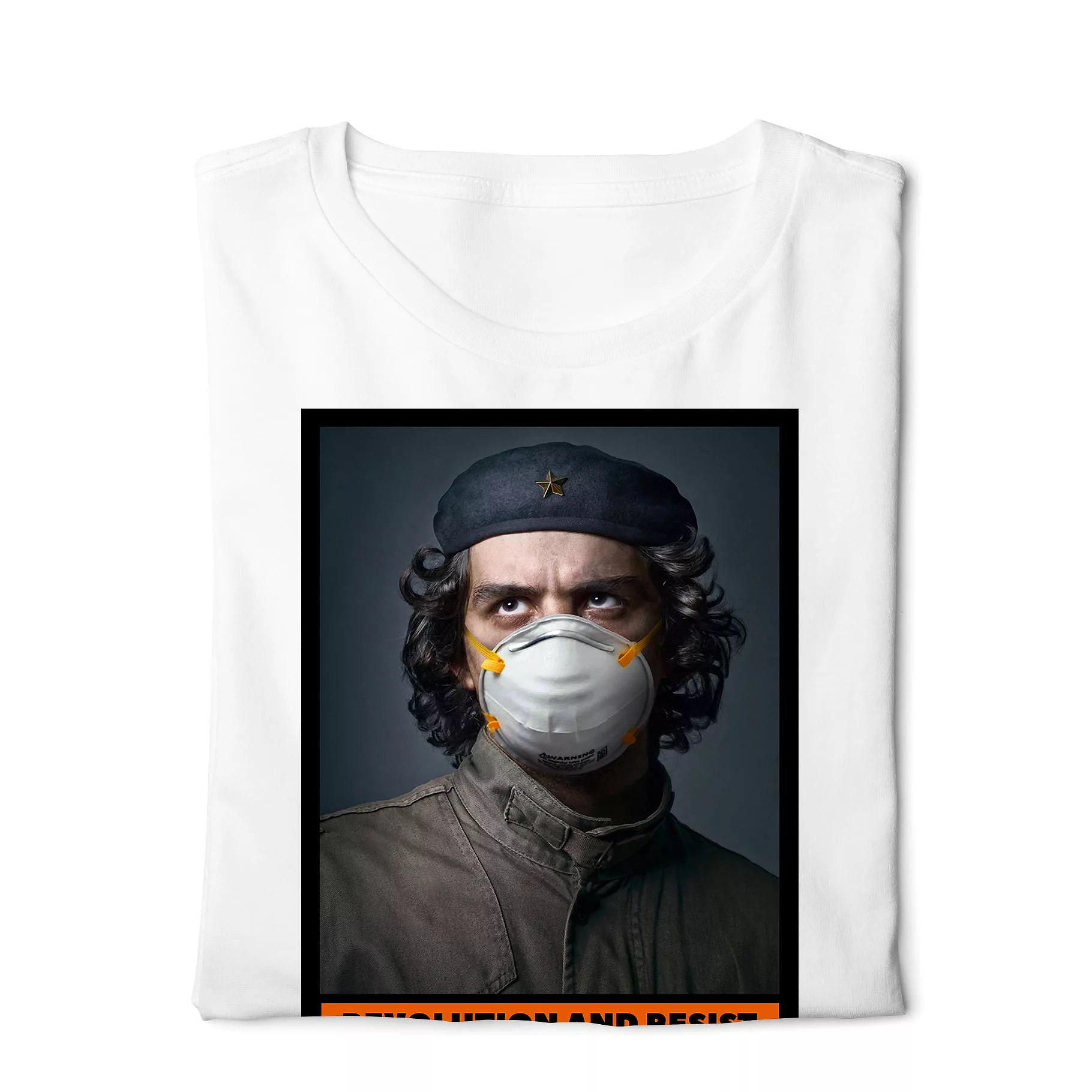 Che Guevara Resist Corona - Digital Graphics Basic T-shirt White