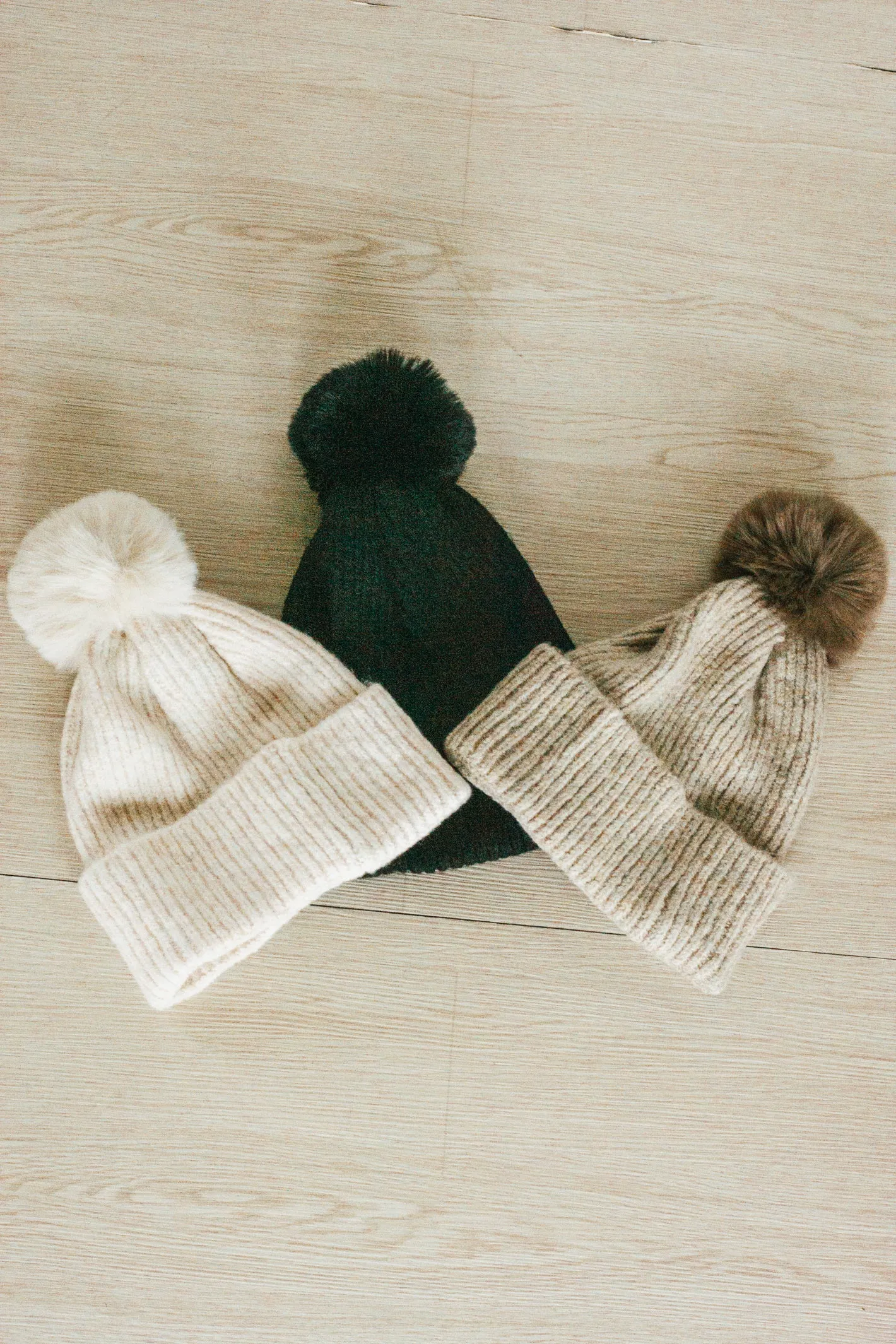 Chilly Day Khaki Knit Beanie