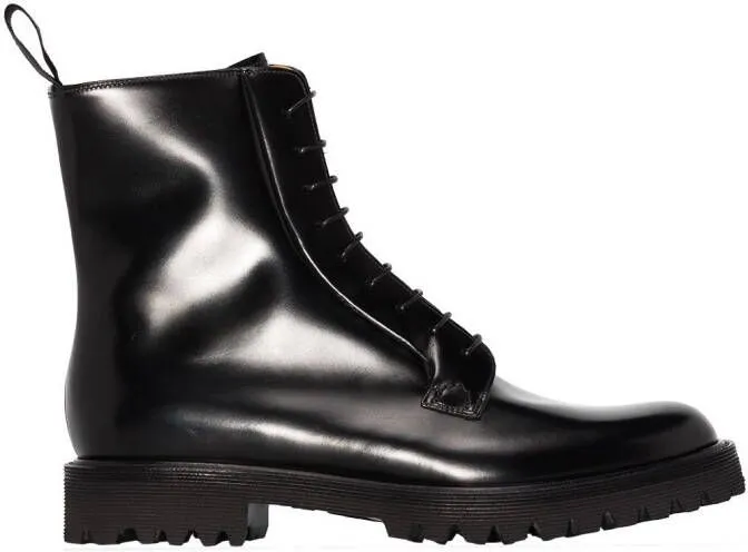 Church's Alexandra flat combat boots Black