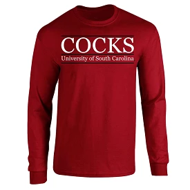 Cocks White and Black Long Sleeve T-Shirt