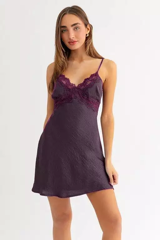 Dusty Purple Slip Dress