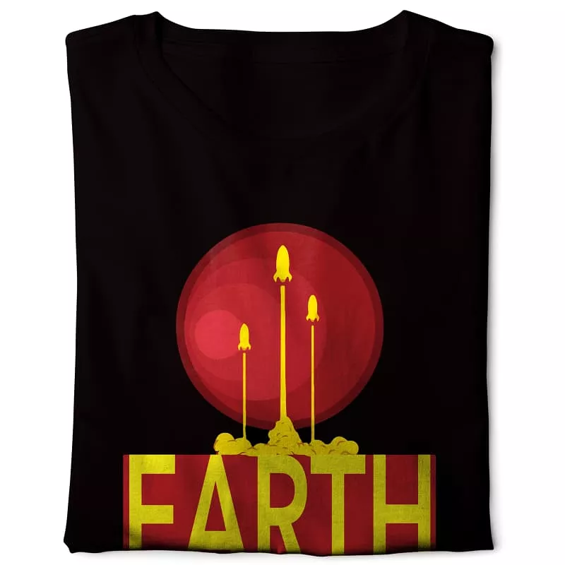 Earth New Home For Aliens - Digital Graphics Basic T-shirt black