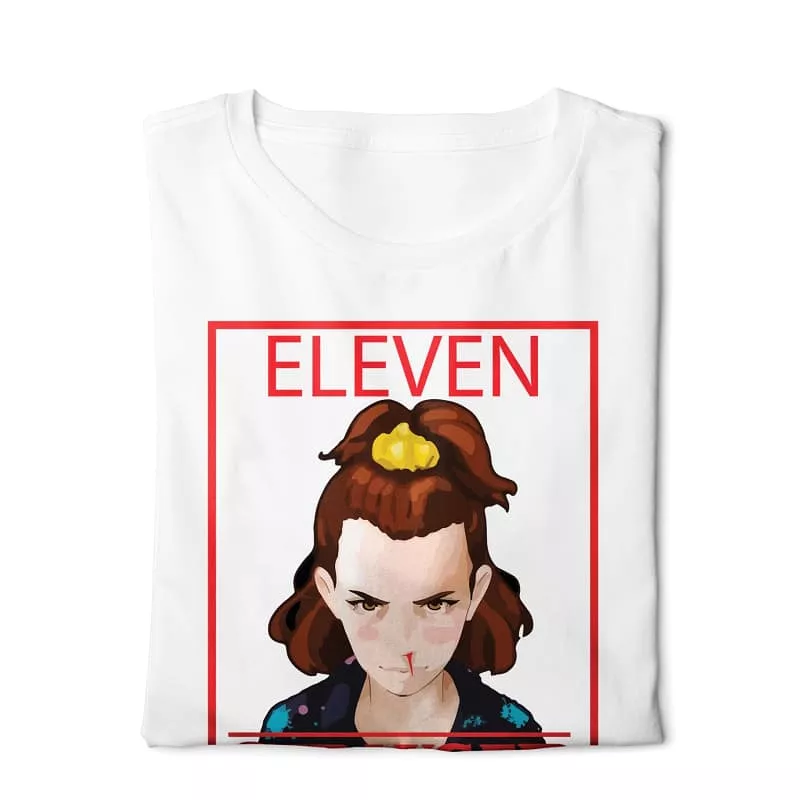 Eleven Stranger Things - Digital Graphics Basic T-shirt White