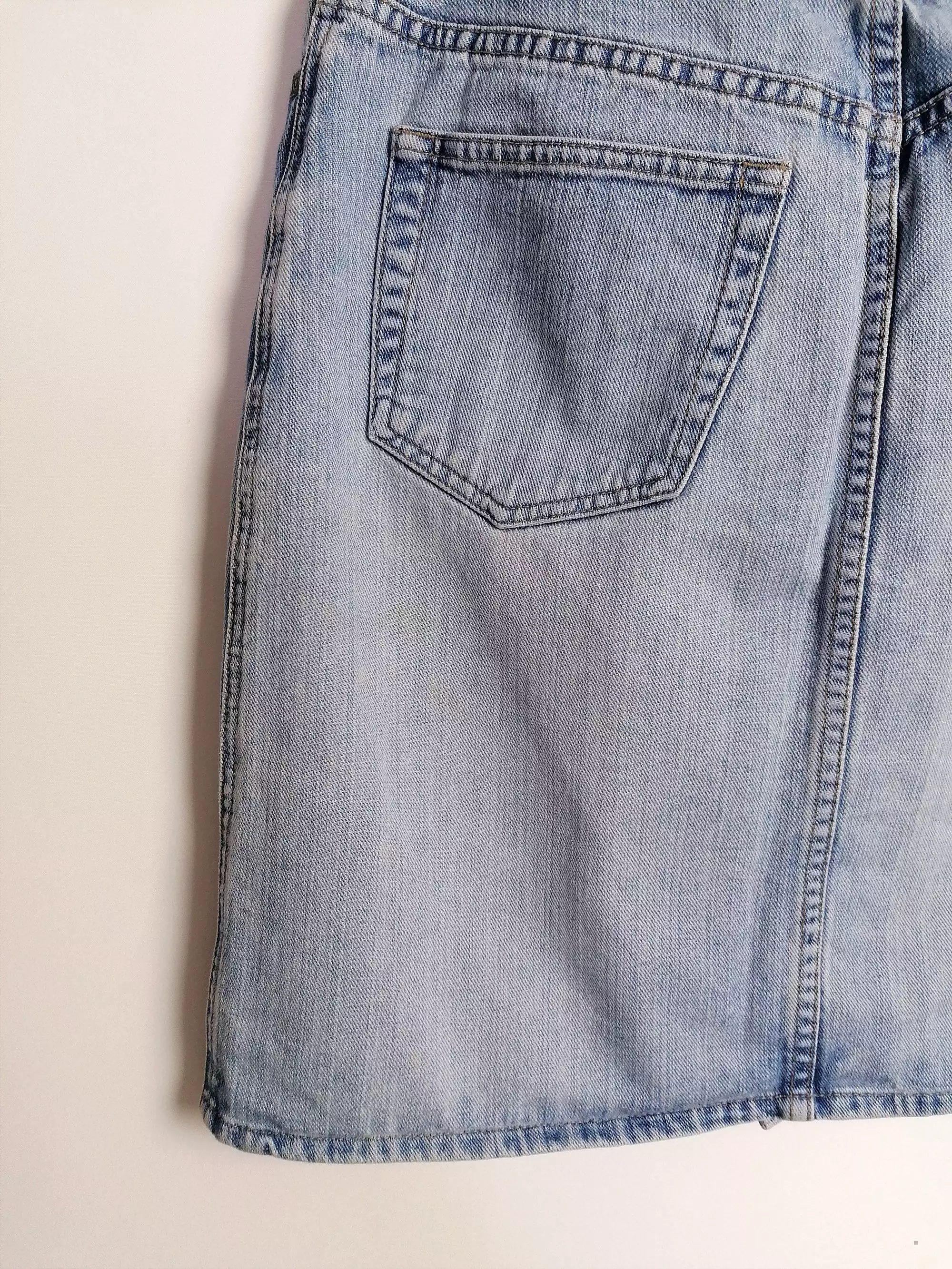 ESPRIT Denim Skirt Front Buttons ~ size M