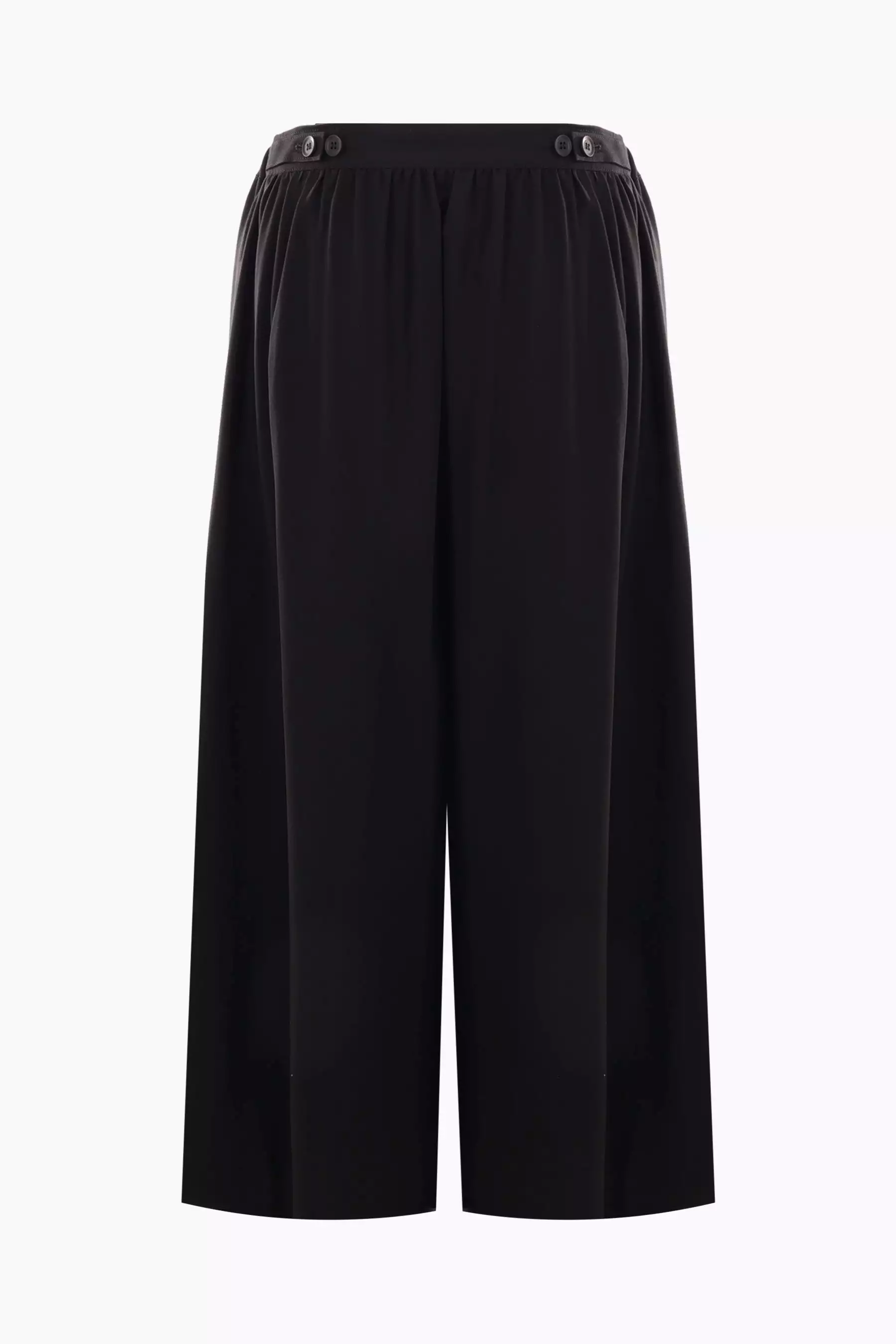 gabardine cropped skirt pants