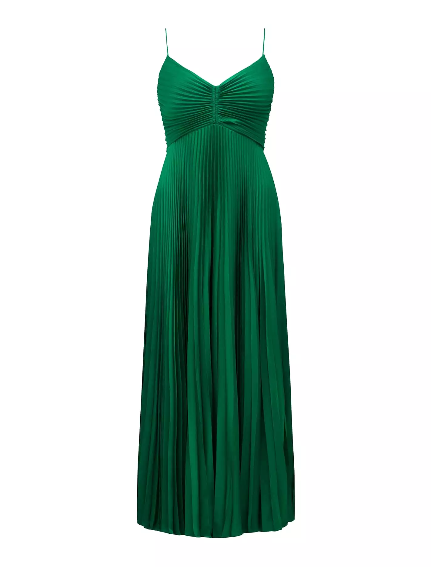 Geri Petite Tie Back Pleated Maxi Dress