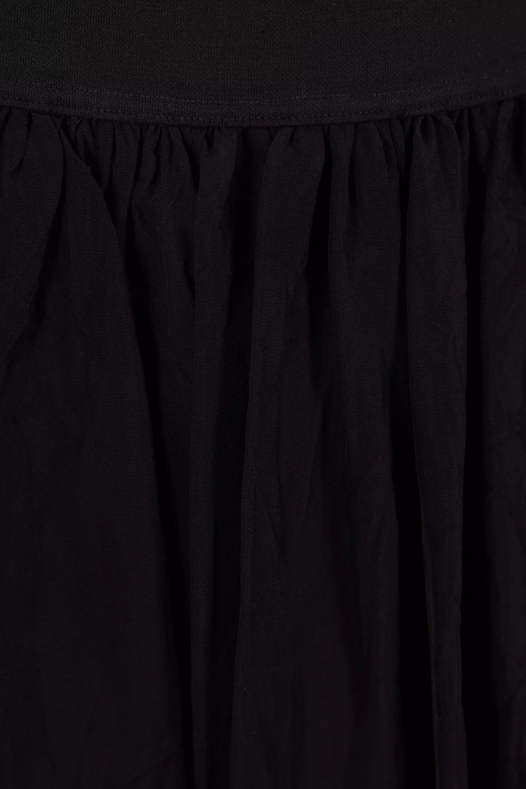 Gillian wrinkled pleated viscose skirt