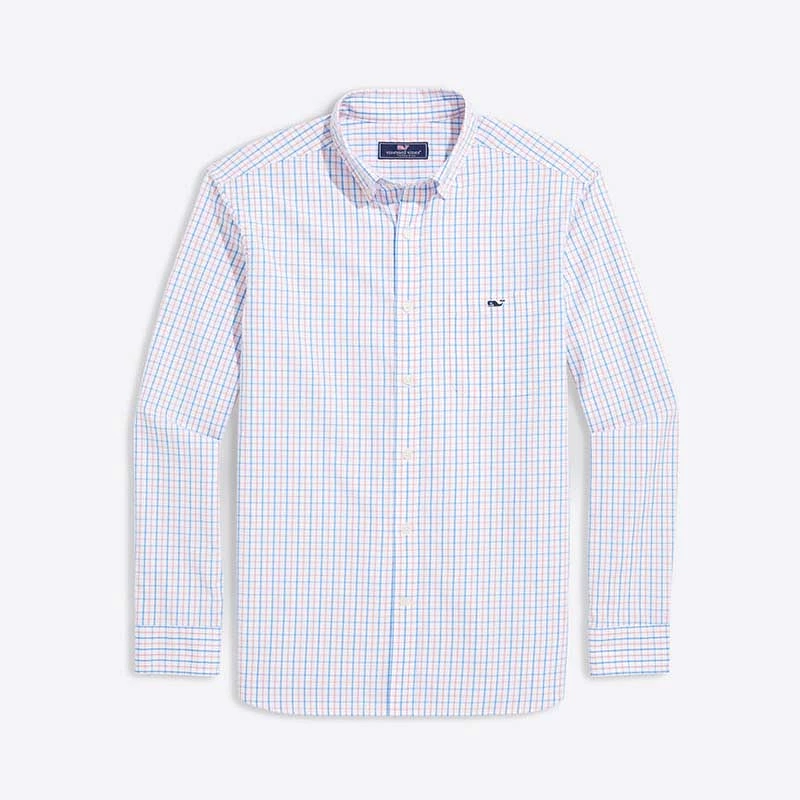 Gingham Poplin Button Down Shirt