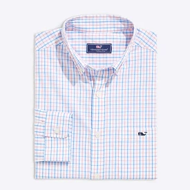 Gingham Poplin Button Down Shirt