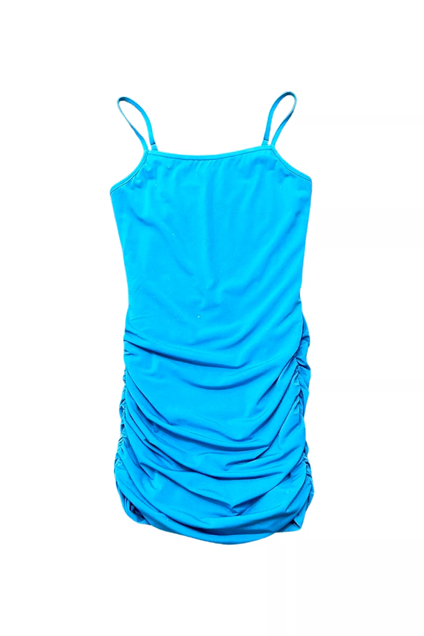 Glitter Ruched Tank Dress