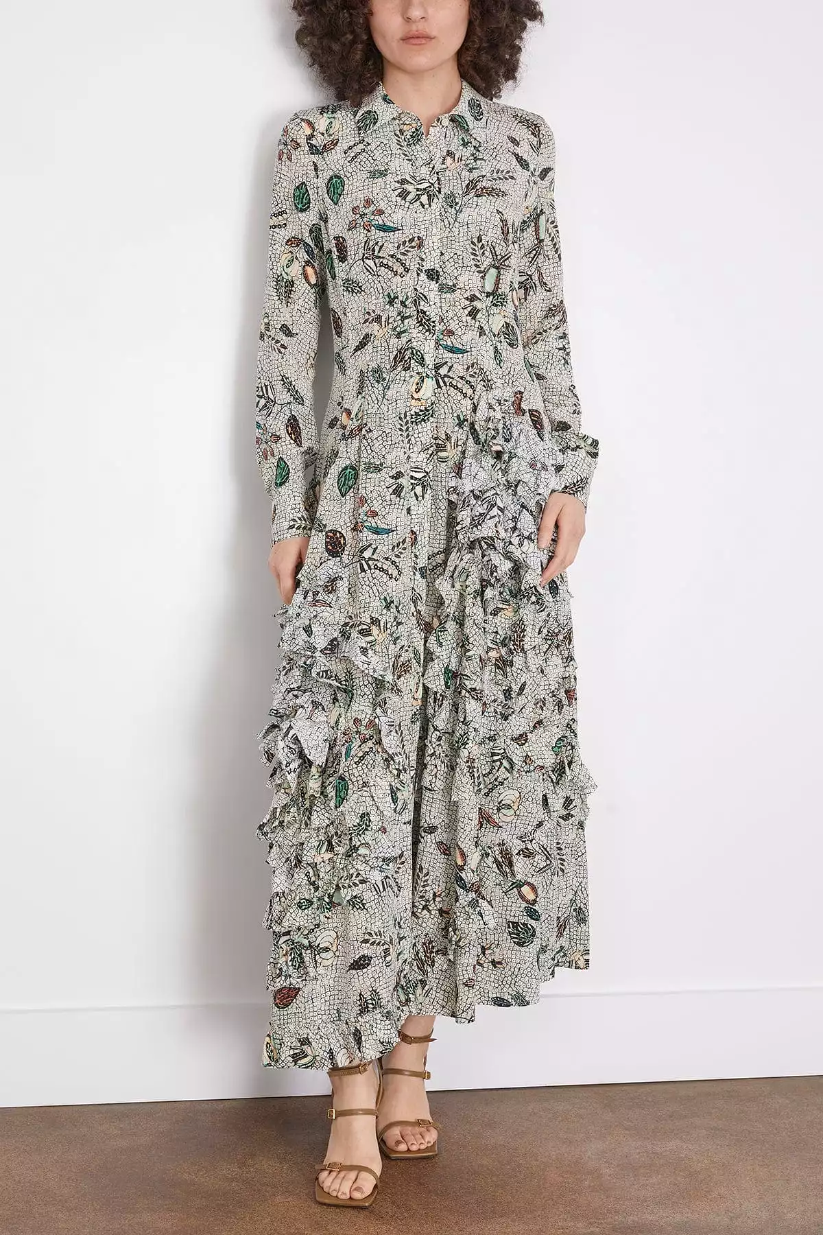 Gwen Dress in Botanical Mist