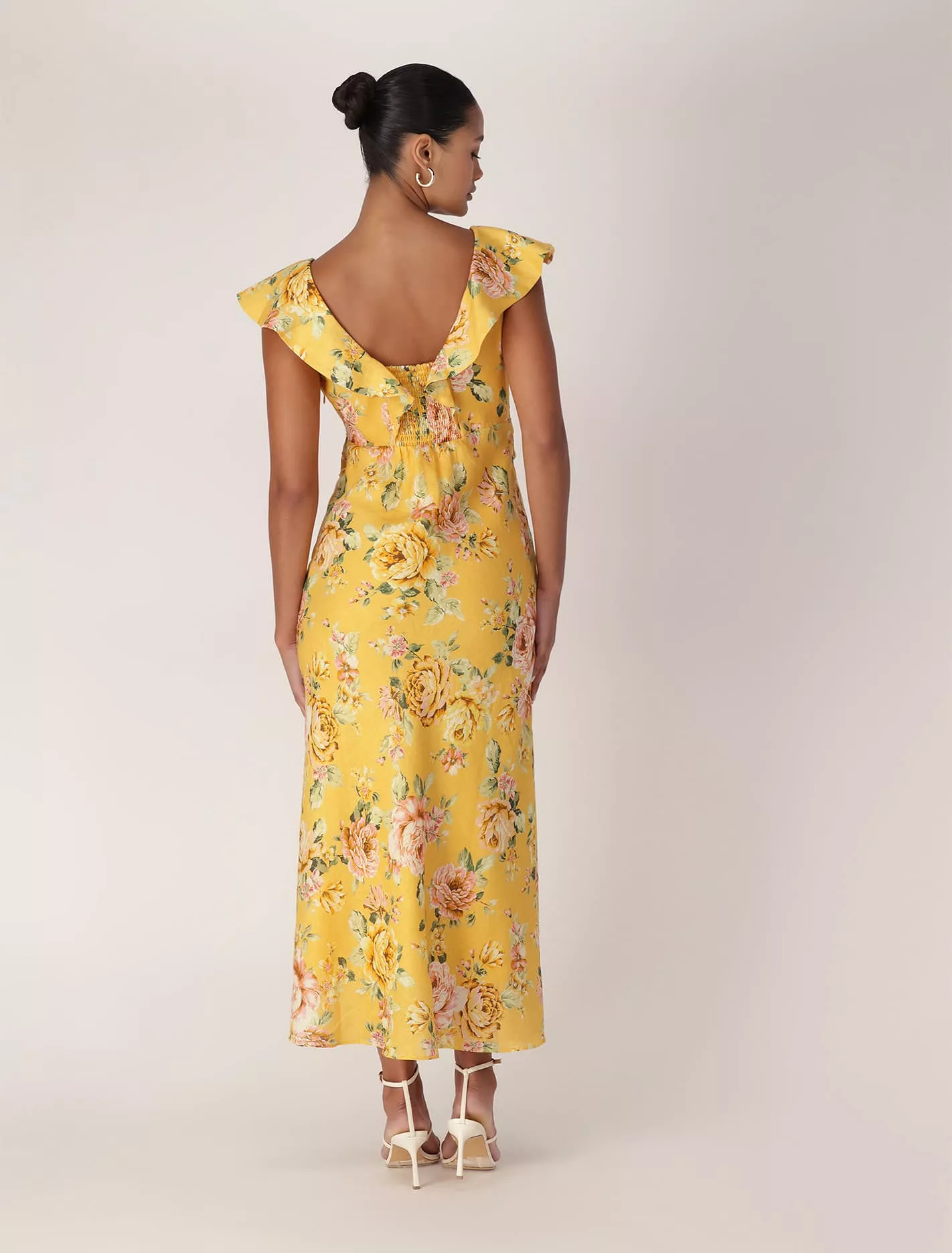 Haisley Flounce Midi Dress