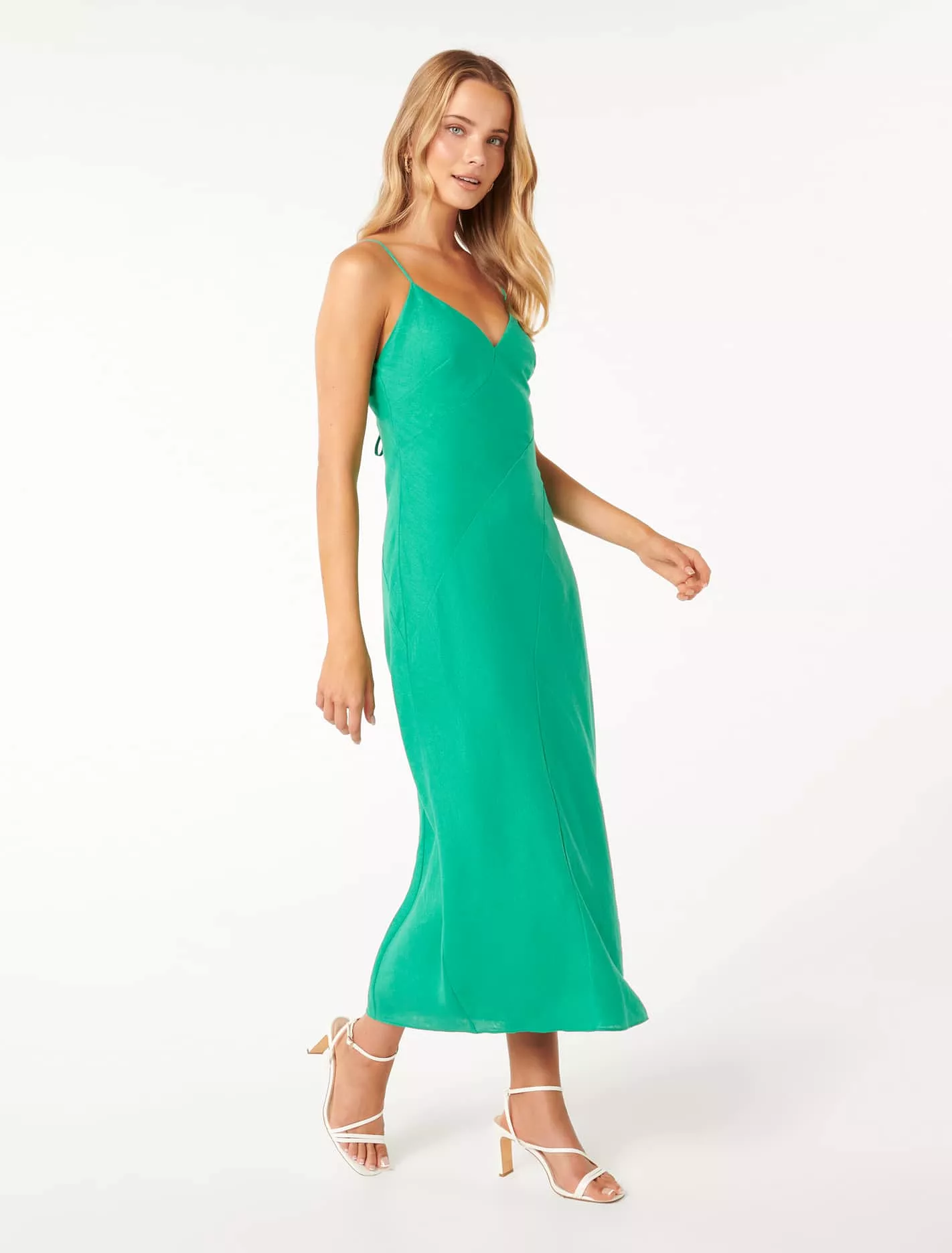 Hattie Asymmetric Seam Midi Dress