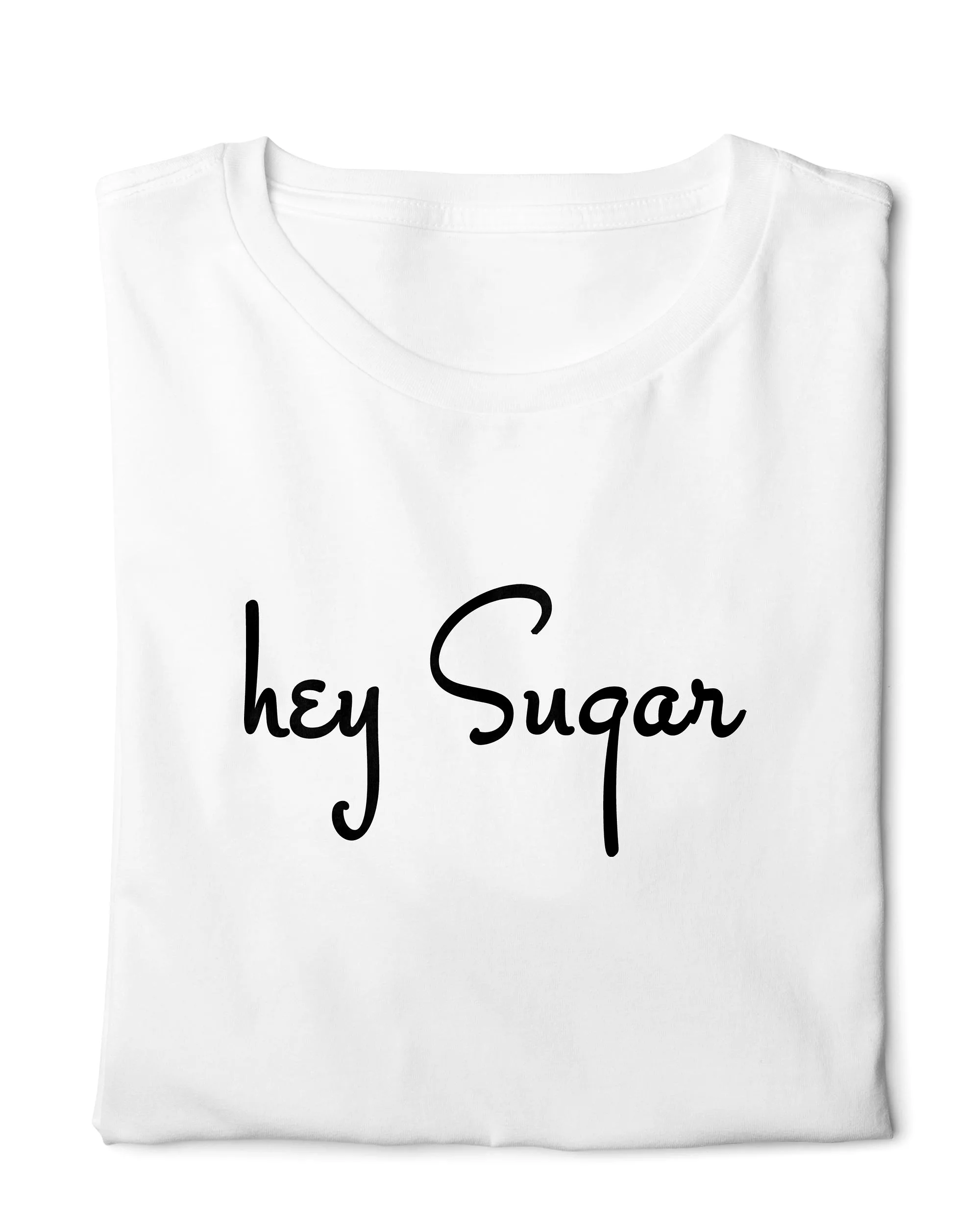 Hey Sugar - Digital Graphics Basic T-shirt White