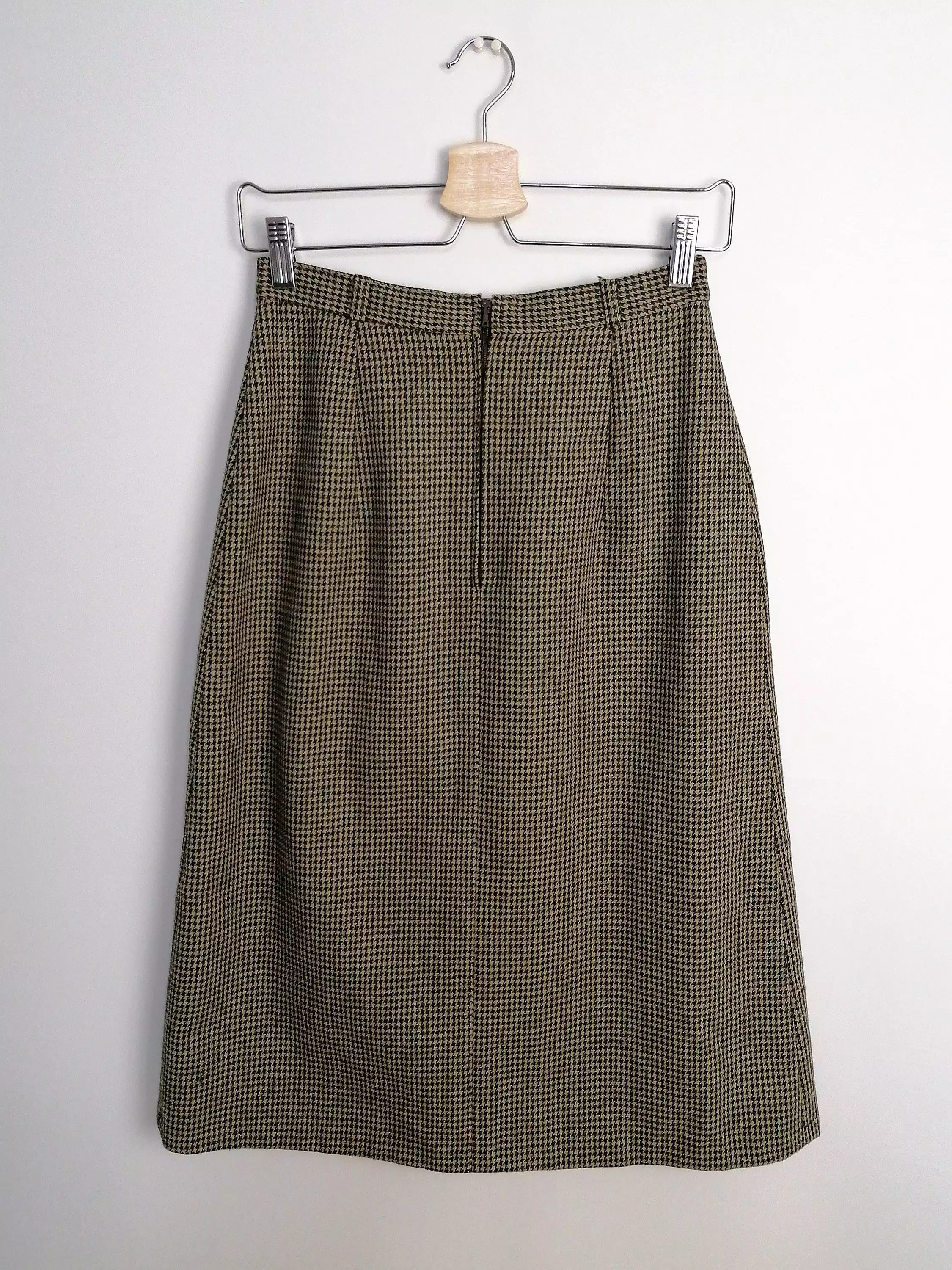 High Waist A-line Skirt Wool Blend