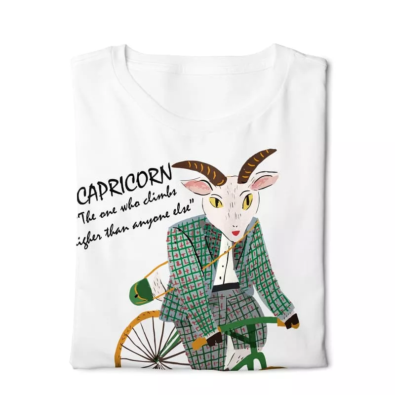 Horoscope Capricorn - Digital Graphics Basic T-shirt White