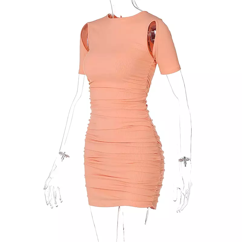 I'm Just Peachy Cut Out Dress