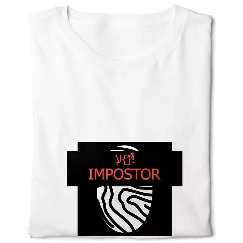 Impostor  -Digital Graphics Basic T-shirt White