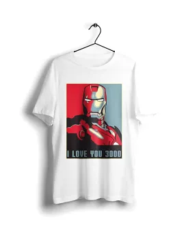 Iron Man i love you 3000  - Digital Graphics Basic T-shirt White