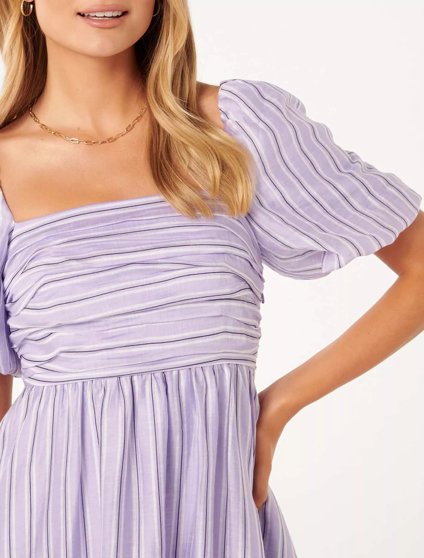 Janice Stripe Mini Dress