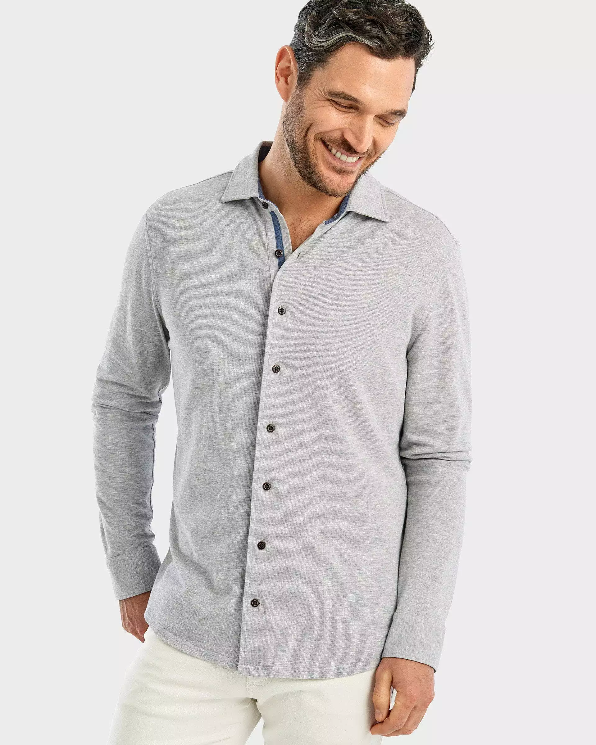 JOHNNIE-O Jeffrey Knit Button Up Shirt