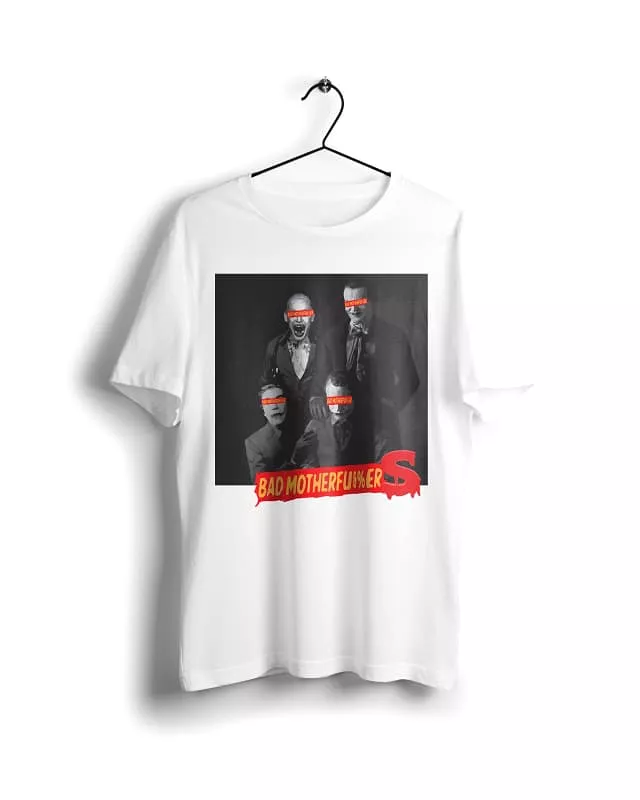 Jokers - Bad Mother Fu*$ers Collection  - Digital Graphics Basic T-shirt White