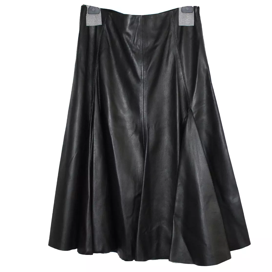 Joseph Brand New 1300 Black Barb Nappa Leather Maxi Skirt M/L