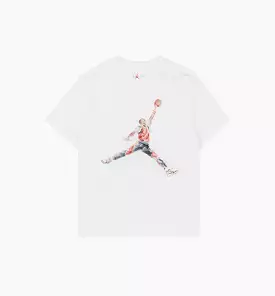 Jumpman Watercolor Mens Short Sleeve Shirt - White