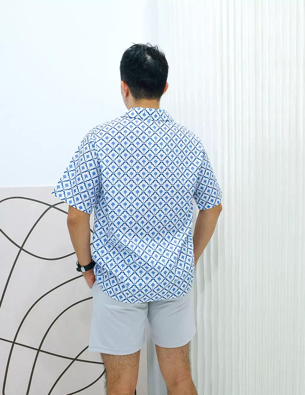 Kai Shirt in Porcelain Tiles