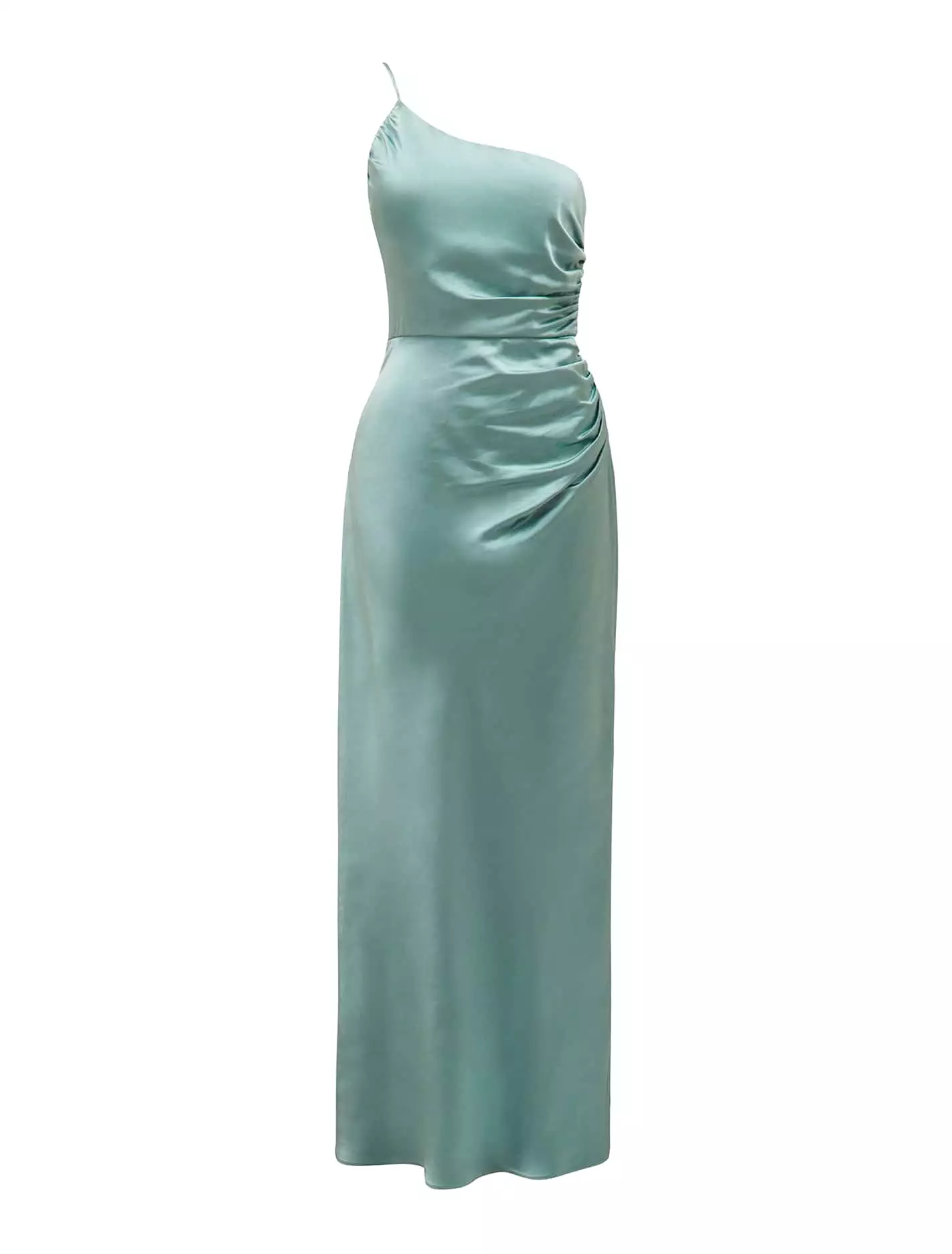 Kelly One Shoulder Satin Maxi Dress