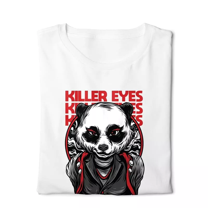 Killer Eyes - Digital Graphics Basic T-shirt White