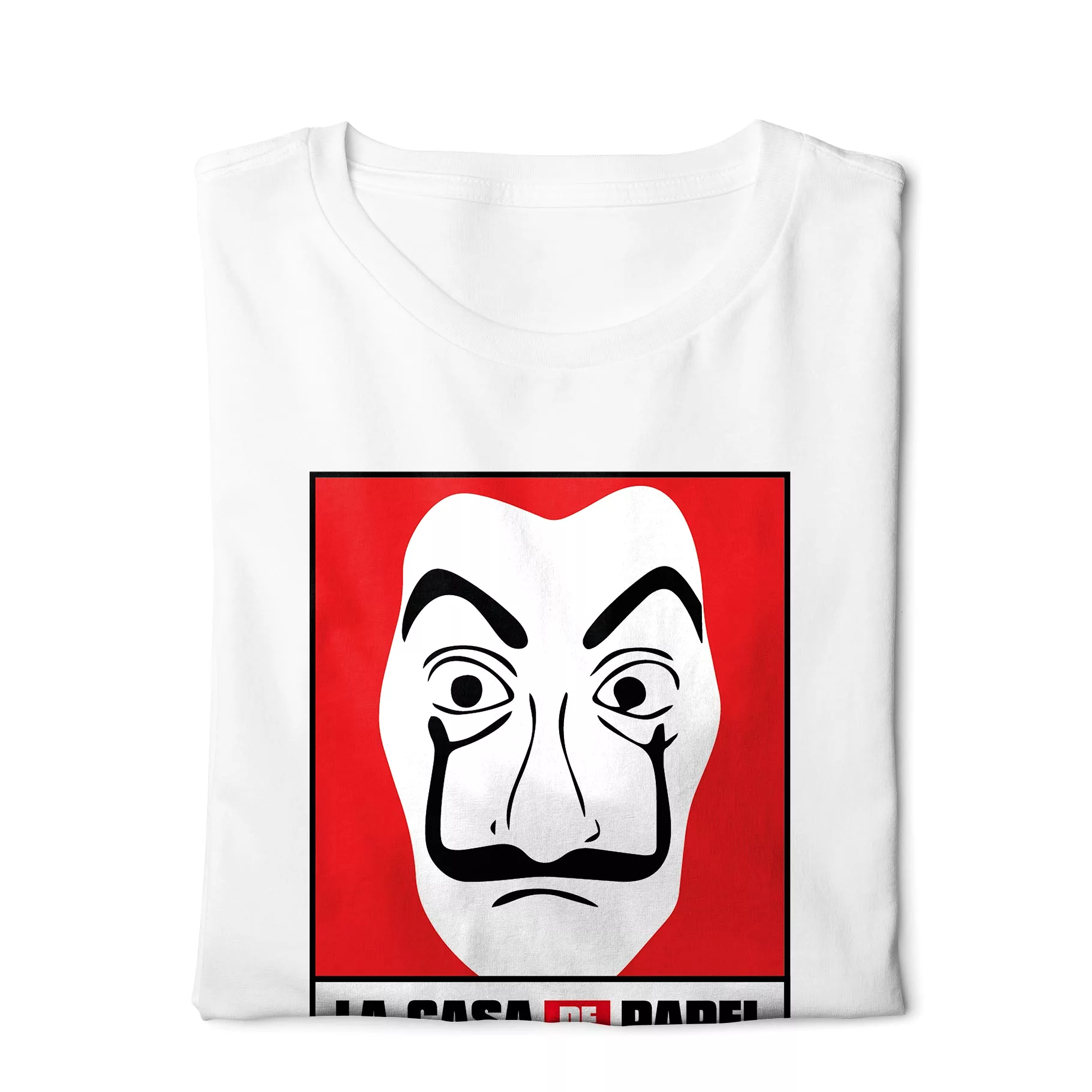 La Casa De Papel Mask - Digital Graphics Basic T-shirt White