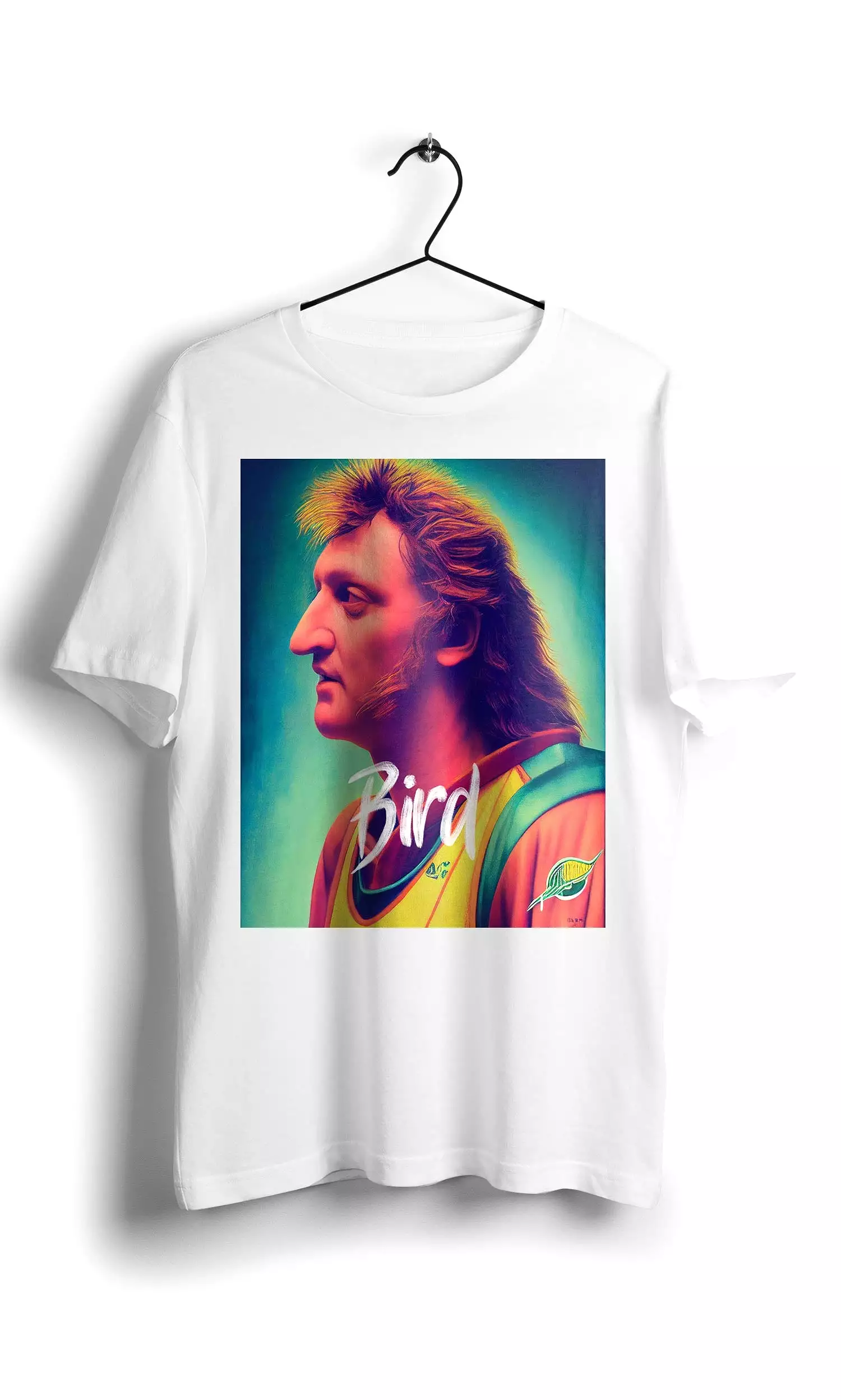 Larry Bird nba legends - Digital Graphics Basic T-shirt white