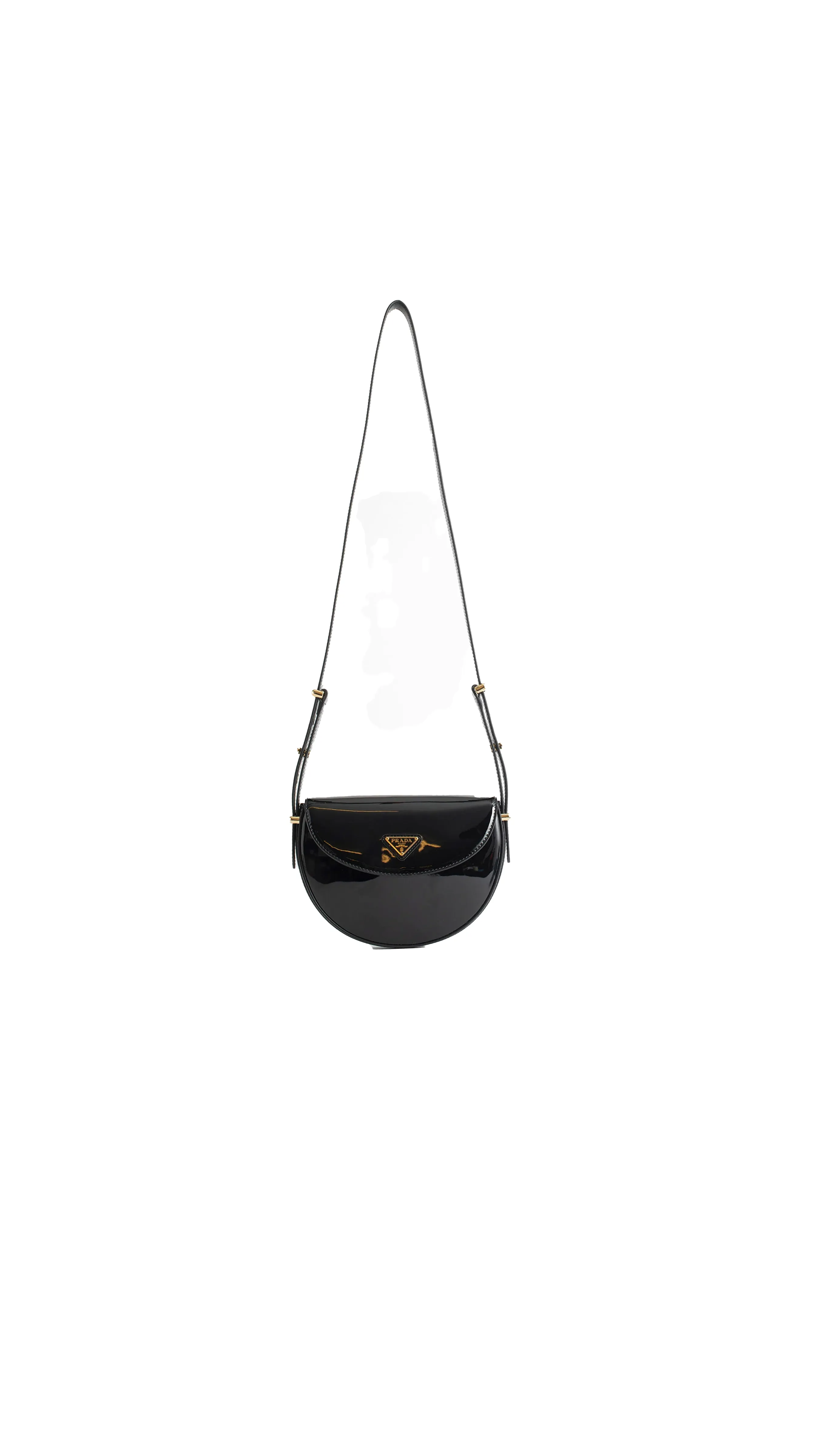 Leather Crossbody Bag - Black