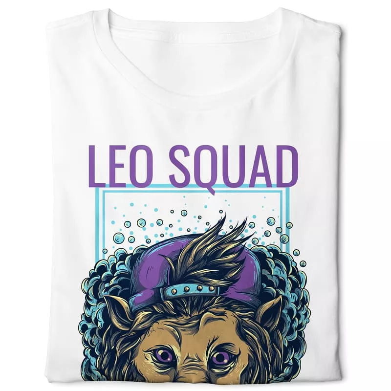 Leo Squad  Boss Digital Graphics Basic T-shirt White