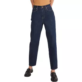 Madewell Womens Baggy Dark Wash Tapered Leg Jeans